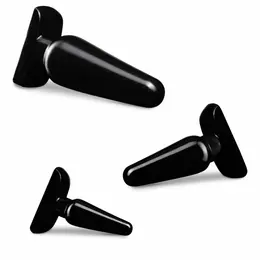 Blush Novelties Anal Adventures Basic Plug Kit set od 3 analna čepa crni, različite veličine