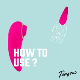 Teazers Tapping intimni stimulator, 6 modova, vodootporan, USB, 24mm, roze