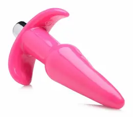 Blush Novelties Anal Adventures Vibrating Plug, Smooth Silicone, Black