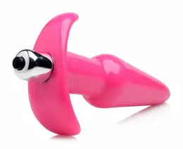 Blush Novelties Anal Adventures Vibrating Plug, Smooth Silicone, Black