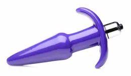 Blush Novelties Smooth Vibrating Plug Purple - Flexible Waterproof Model