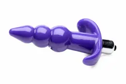 Bubbly Ribbed Vibrating Plug 848518035110 - Waterproof Flexible Model