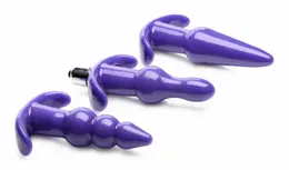 NS Novelties Thrill Trio Vibrating Plug Set - 3 Sizes, Waterproof