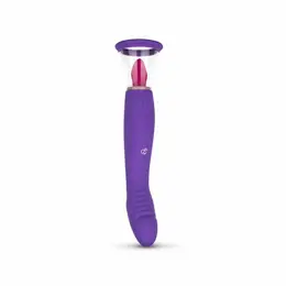 EasyToys intimni vakuumski sistem i dvostrani vibrator, ljubičasti, USB