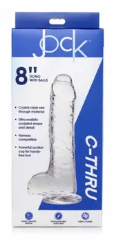 Curve Toys Jock C-Thru Transparent Intimate Model 21 cm