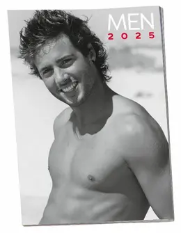 Pin-up kalendar za 2025. godinu: Zidni kalendar sa umetničkim fotografijama muškaraca