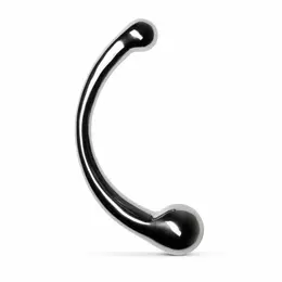 Sinner Gear Curvey Metal Intimate Stimulator Double-Ended Silver