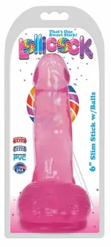 TOYJOY Cherry Ice transparentni dildo od 15 cm sa vakuum postoljem