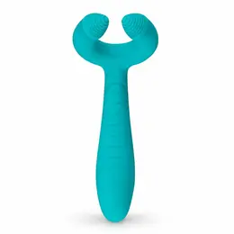 Noam dvostrani punjivi intimni stimulator za parove, vodootporan, crni