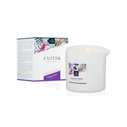 Exotiq sveća za masažu Violet Rose 60g, aromatično ulje u sveći za masažu