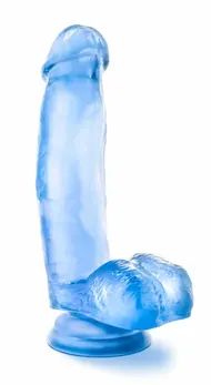 Blush B Yours Sweet 'N Hard Blue intimna igračka sa vakuumskim postoljem dužine 16.5 cm