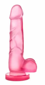 Blush B Yours Sweet 'N Hard 7 intimna igračka sa vakuum postoljem roze 18cm