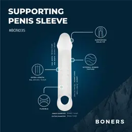 Boners silikonska navlaka za produženje i podršku, providna, 20 cm