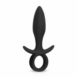 EasyToys Butt Buzzer Silikonski intimni uređaj 10-modni Crni Punjiv