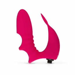 FeelzToys Anna Compact Pink fleksibilni silikonski vibrator za prst roze boje