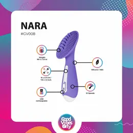 Nara intimni pulsirajući masažer sa 10 modova, punjivi, vodootporni, roze