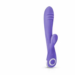 Fane Rabbit punjivi silikonski intimni vibrator roze boje sa 10 modova i LED svetlom