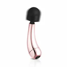 Rosy Gold Nouveau Mini Curve masažer, kompaktni punjivi štapić sa 10 modova vibracije