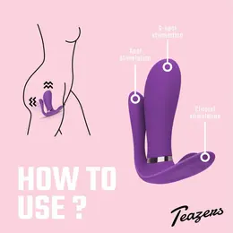 EasyToys Purple Pleaser punjivi intimni vibrator sa daljinskim upravljačem