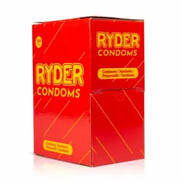 Ryder Classic Lateks Kondomi 144 kom - Standardna Veličina, Lubricirani, Transparentni