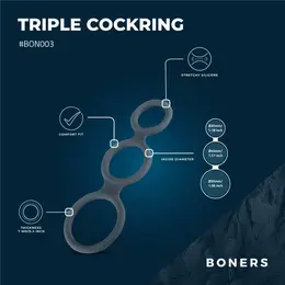 Boners Triple Ring silikonski set, podesivi anatomski sistem podrške