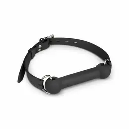 EasyToys Silikonski bit gag - podesivi model za udobnost, crna