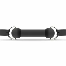 EasyToys Silikonski bit gag - podesivi model za udobnost, crna