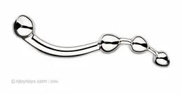 Njoy Fun Wand Stainless Steel Dual-Ended Intimate Massager Silver