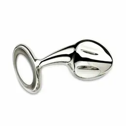 Njoy Pure Plug 2.0 Stainless Steel Model - Large Size, Ribbed Surface