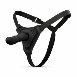 EasyToys Silicone Strap-On Set podesivi harness kompaktni crni 110cm