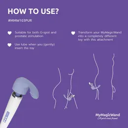 MyMagicWand silikonski dodatak za G-tačku ljubičasta - fleksibilni nastavak