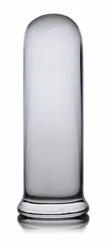 XR Brands Pillar Glass Cylinder Plug Large - Durable Clear Design