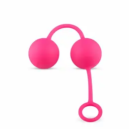 EasyToys Pink Dual Weighted Balls with Counterweight System, Silicone