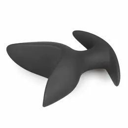 EasyToys Silicone Anchor Plug Small - Fleksibilan intimni dodatak, crna
