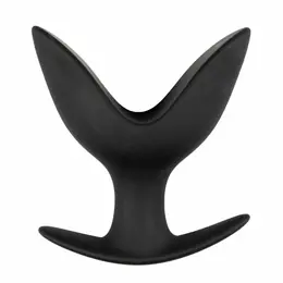 EasyToys Silicone Anchor Plug Large - Fleksibilan intimni sistem, crna