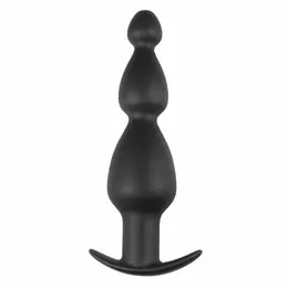 Sinner Gear Hollow Silicone Black Plug - Anatomski dizajn, veliki
