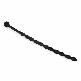 Sinner Gear Silicone Intimate Dilator - Crna, fleksibilan rebrasti dizajn