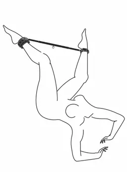 Expander podesiva metalna šipka sa uklonjivim lisicama 70-90 cm