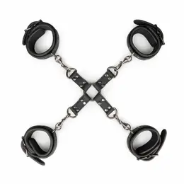 EasyToys Bondage sistem - Podesivi set za hogtie vezivanje od veštačke kože