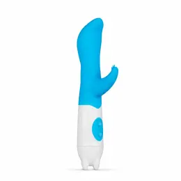 Easytoys Petite Piper Blue Intimate Massager with Dual Stimulation, Waterproof