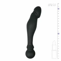EasyToys analni silikonski model za stimulaciju prostate sa ergonomskim hvatom