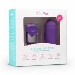 EasyToys bežično vibrirajuće jaje sa daljinskim upravljačem ljubičasto 10 načina