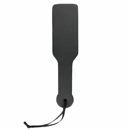 Ouch! Crni PU kožni palica za udarce - ergonomska, izdržljiva, 32 cm