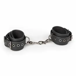 EasyToys veštačke kožne podesive lisice crne 11-28 cm meka postava