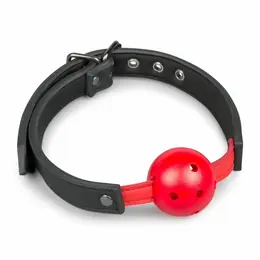 EasyToys podesivi PVC kuglični gag crveni - udoban dodatak za vezivanje