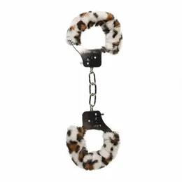 EasyToys Plush Handcuffs Leopard Print - Soft Restraint System