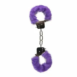 EasyToys plišane lisice za ručne zglobove ljubičaste - mekane podesive lisice