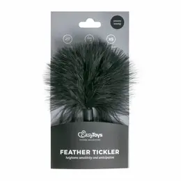 EasyToys Tickler crni - mekani pernati dodatak, kompaktna ručka
