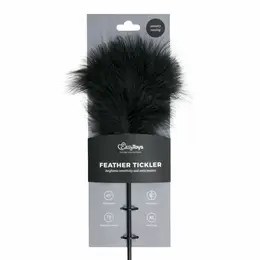 Ouch! Dugi pernati tickler crni - precizni senzualni dodatak
