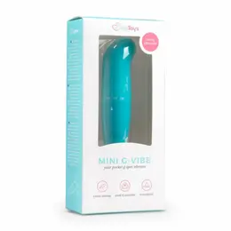 EasyToys mini zakrivljeni intimni masažer tirkizni vodootporni